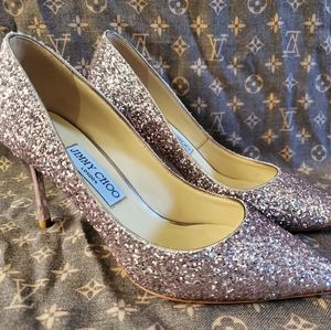 Jimmy Choo 'Romy' Glitter Pumps